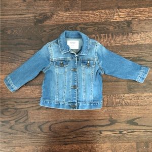 Jean Jacket. Never worn. 18-24 Months. Old Navy.
